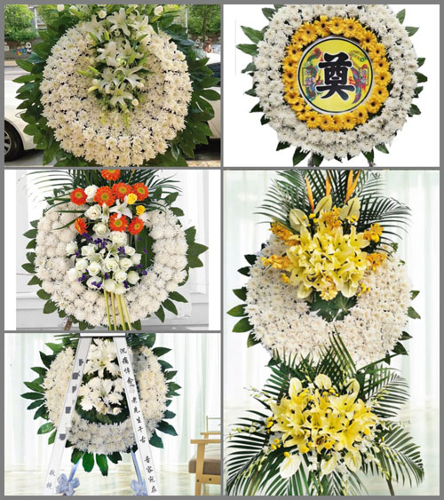 山东潍坊临朐县龙岗镇花圈速递